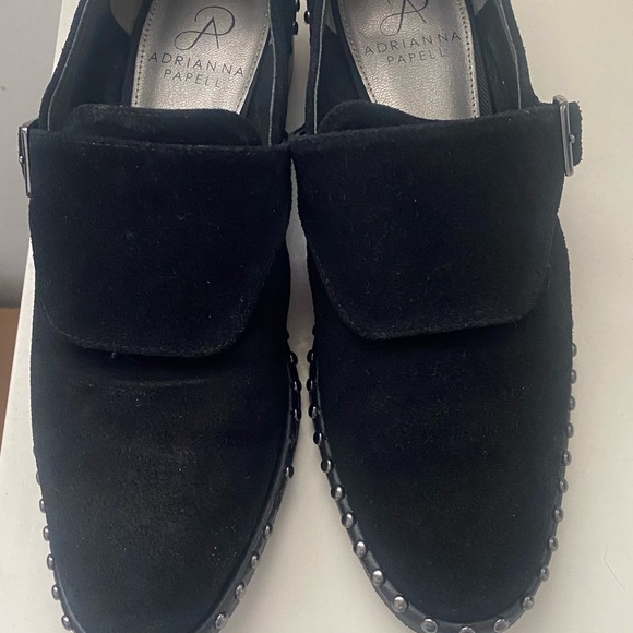 Adrianna Papell Black Studded Loafers - Picture 3 of 6